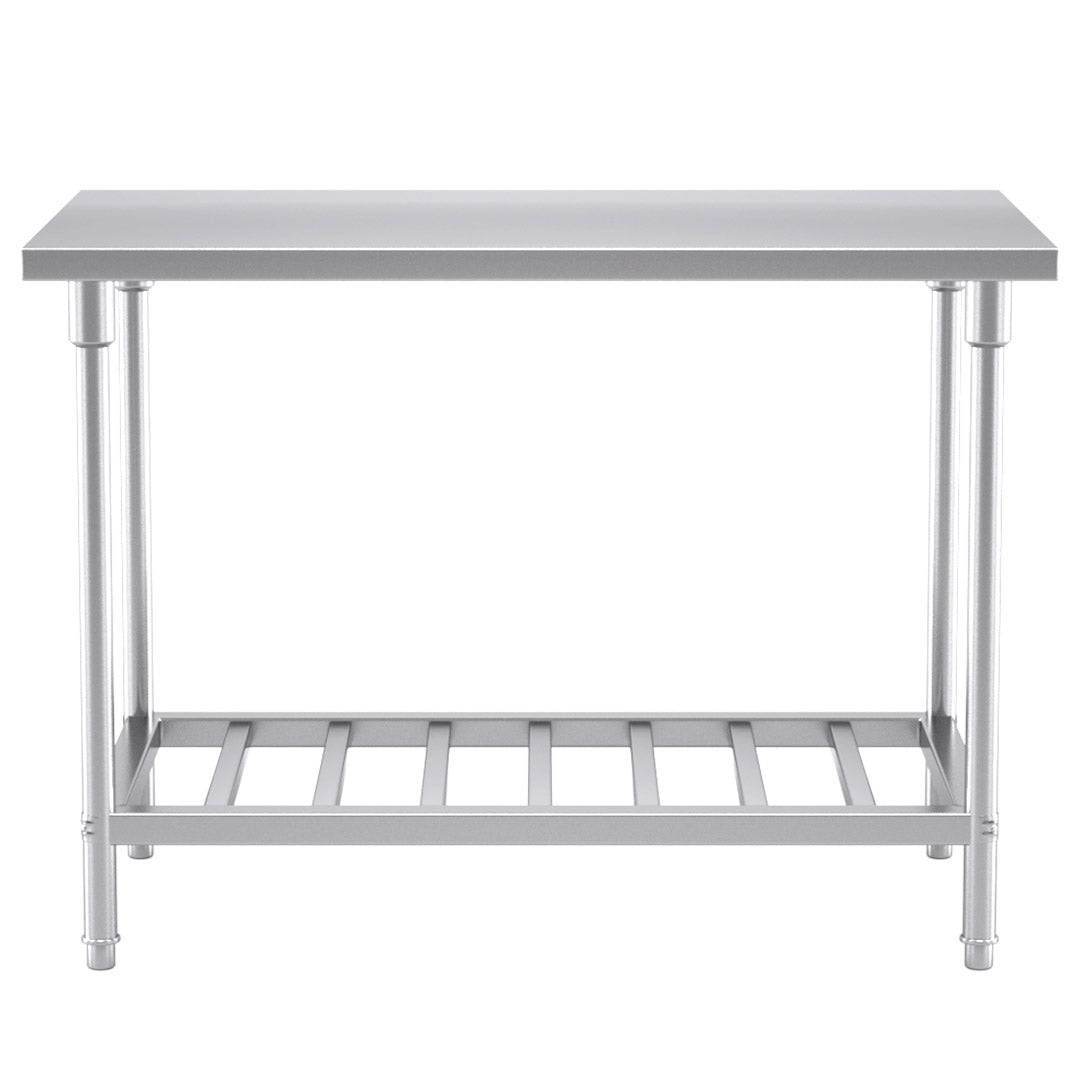 120*70*85cm Commercial Catering Kitchen Stainless Steel Prep Work Bench