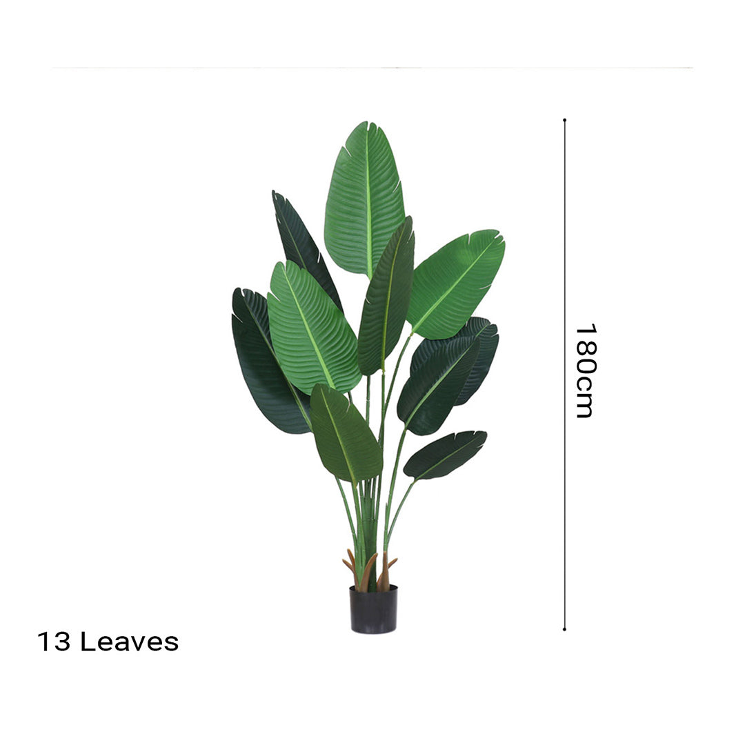 Soga 4 X 180cm Green Artificial Indoor Nordic Wind Traveller Banana Plant Fake Decorative Tree