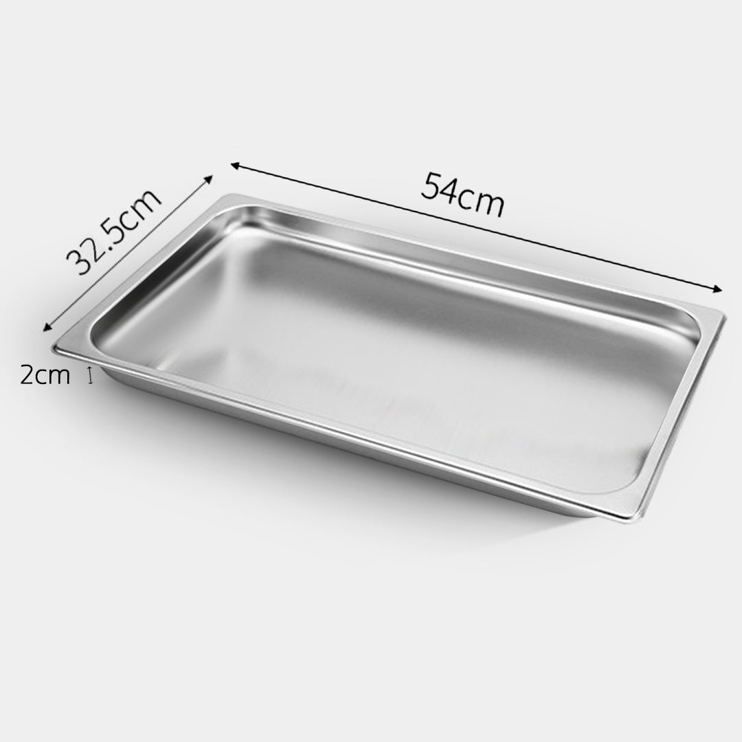 Soga Gastronorm Gn Pan Full Size 1/1 Gn Pan 2cm Deep Stainless Steel Tray