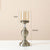 Soga 43.3cm Glass Candlestick Candle Holder Stand Pillar Glass/Iron Metal