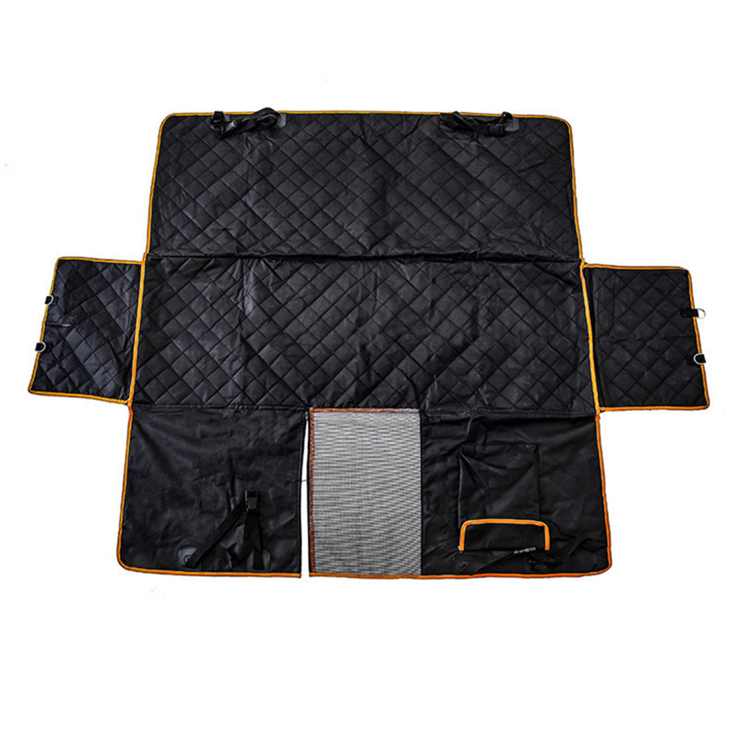 Soga 2 X 600 D Oxford Cloth Waterproof Dog Car Cover Back Seat Protector Hammock Pet Mat Black