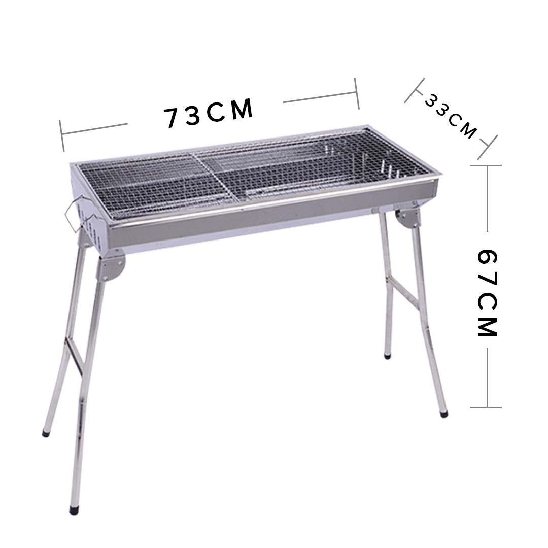 Soga 2 X Skewers Grill Portable Stainless Steel Charcoal Bbq Outdoor 6 8 Persons