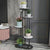 Soga 2 X 5 Tier 6 Pots Black Round Metal Plant Rack Flowerpot Storage Display Stand Holder Home Garden Decor