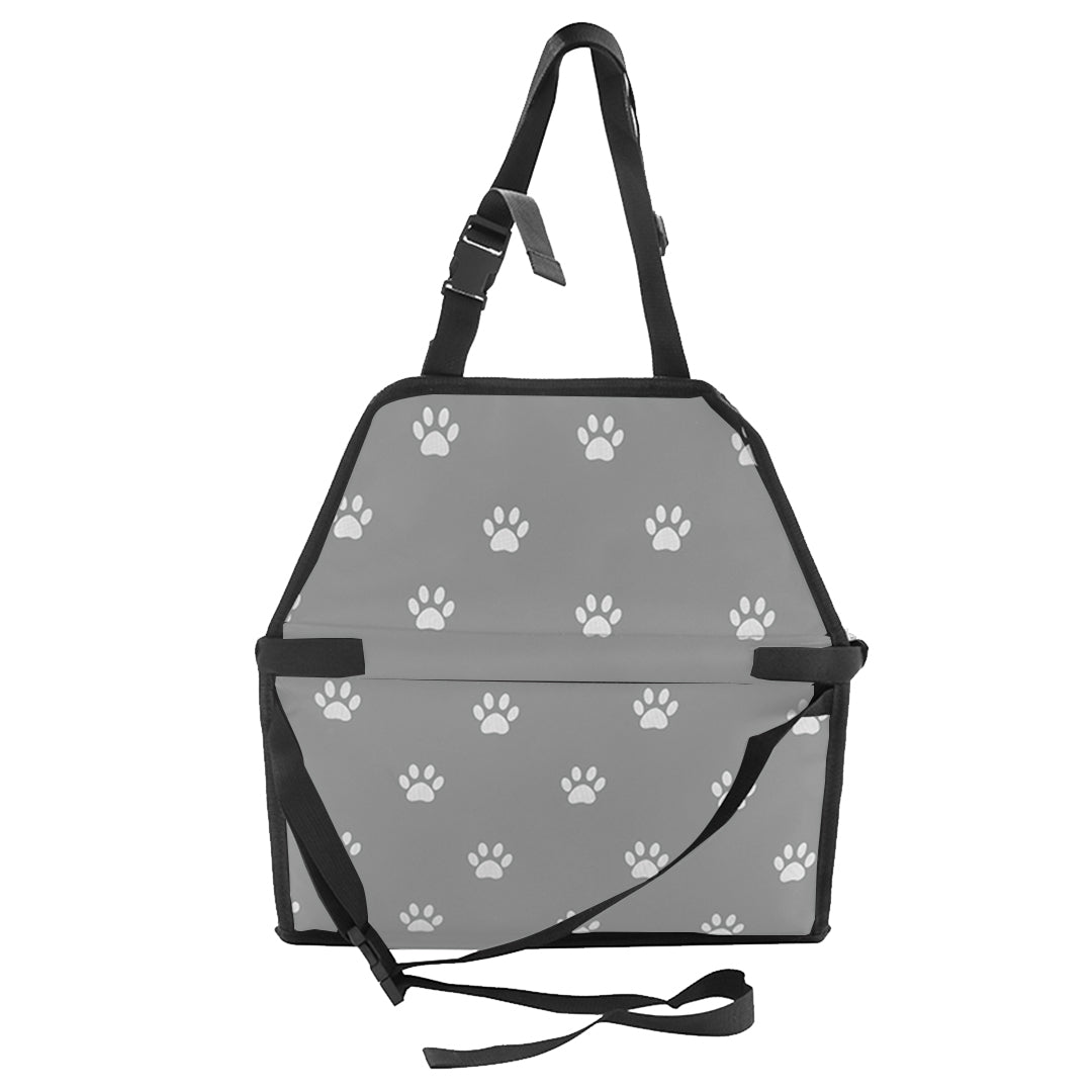 Soga Waterproof Pet Booster Car Seat Breathable Mesh Safety Travel Portable Dog Carrier Bag Grey