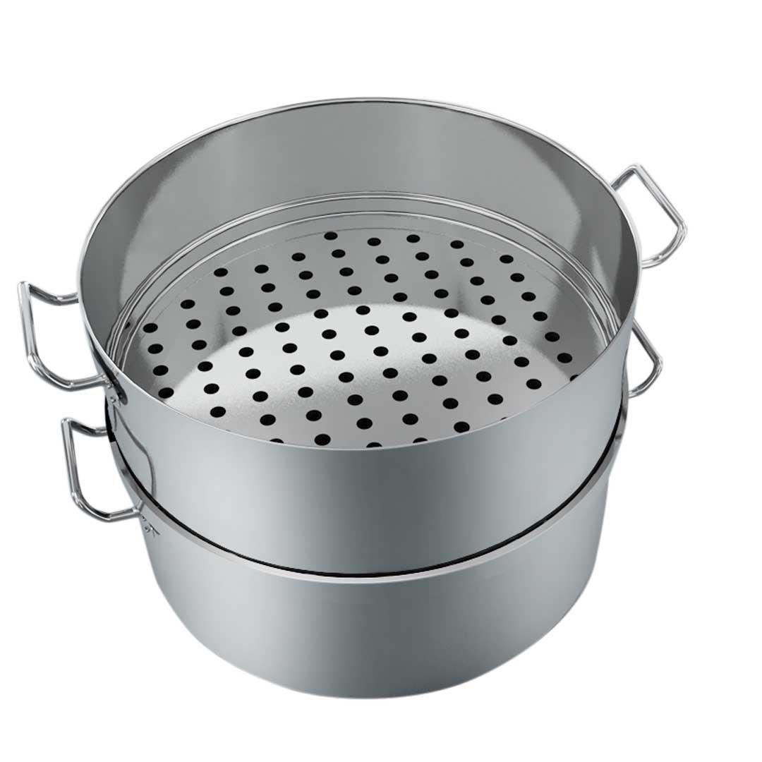 Soga Food Steamer 28cm Commercial 304 Top Grade Stainless Steel 2 Tiers