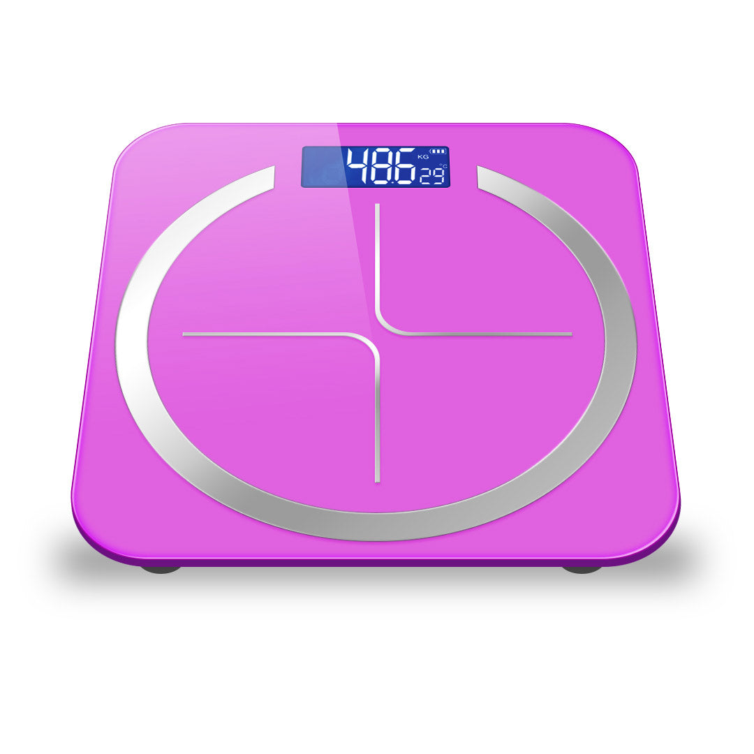 Soga 2 X 180kg Glass Lcd Digital Fitness Weight Bathroom Body Electronic Scales Pink
