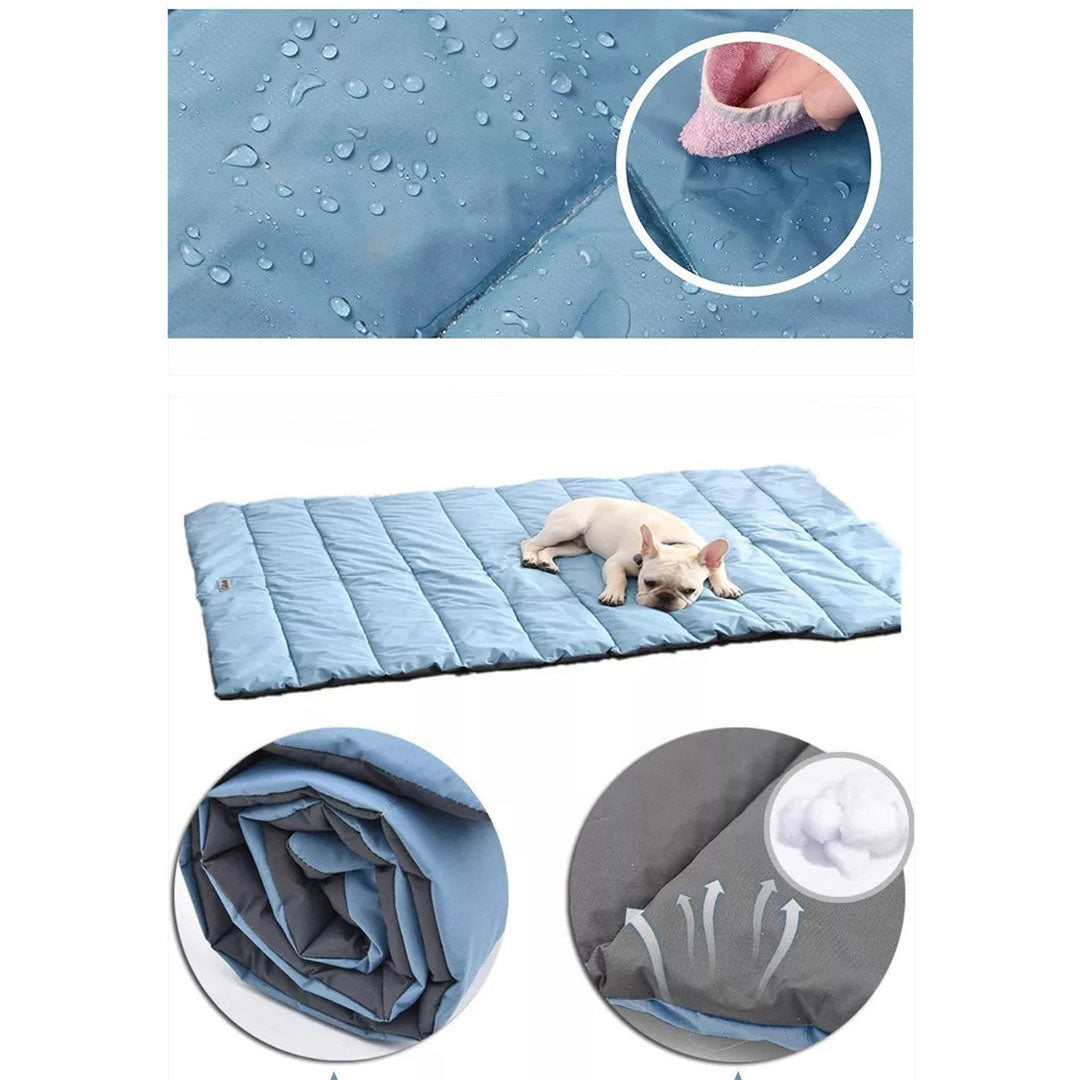 Soga Grey Camping Pet Mat Waterproof Foldable Sleeping Mattress With Storage Bag Travel Outdoor Essentials