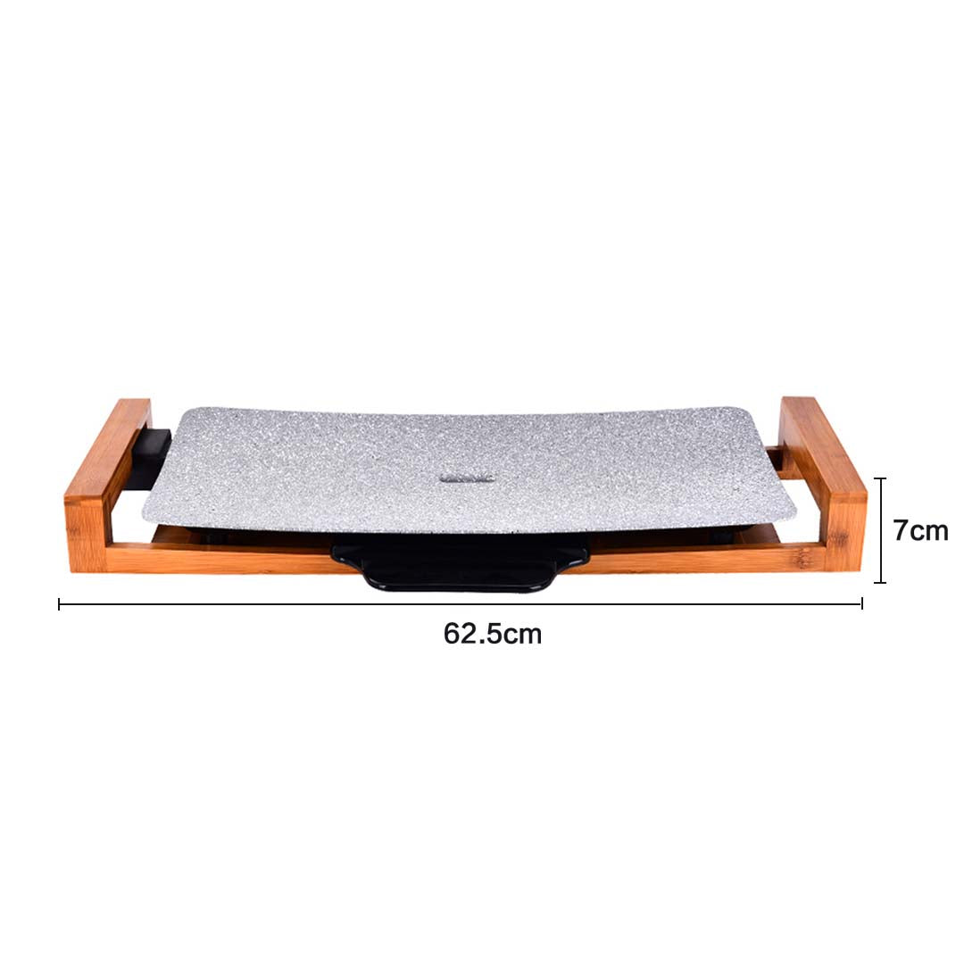 Soga Electric Ceramic Bbq Grill Non Stick Surface Hot Plate For Indoor & Outdoor Stone