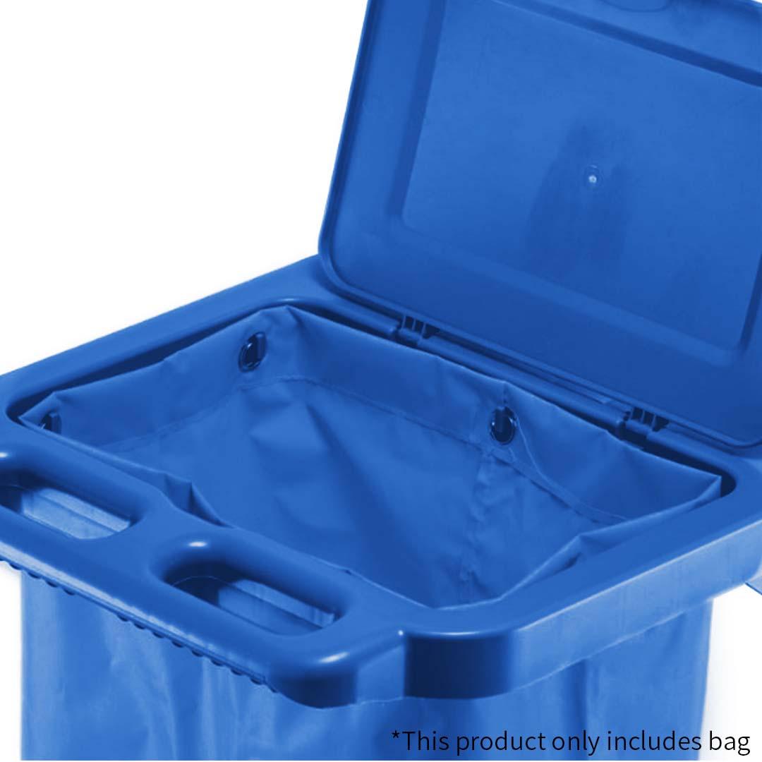 Soga 2 X Oxford Waterproof Reusable Janitor Housekeeping Cart Replacement Bag Blue