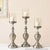 Soga 37.4cm Glass Candlestick Candle Holder Stand Pillar Glass/Iron Metal