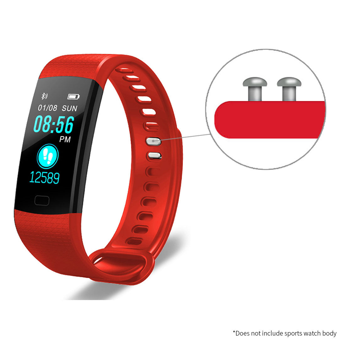 Soga Smart Watch Model Rd11 Compatible Sport Strap Wrist Bracelet Band Red