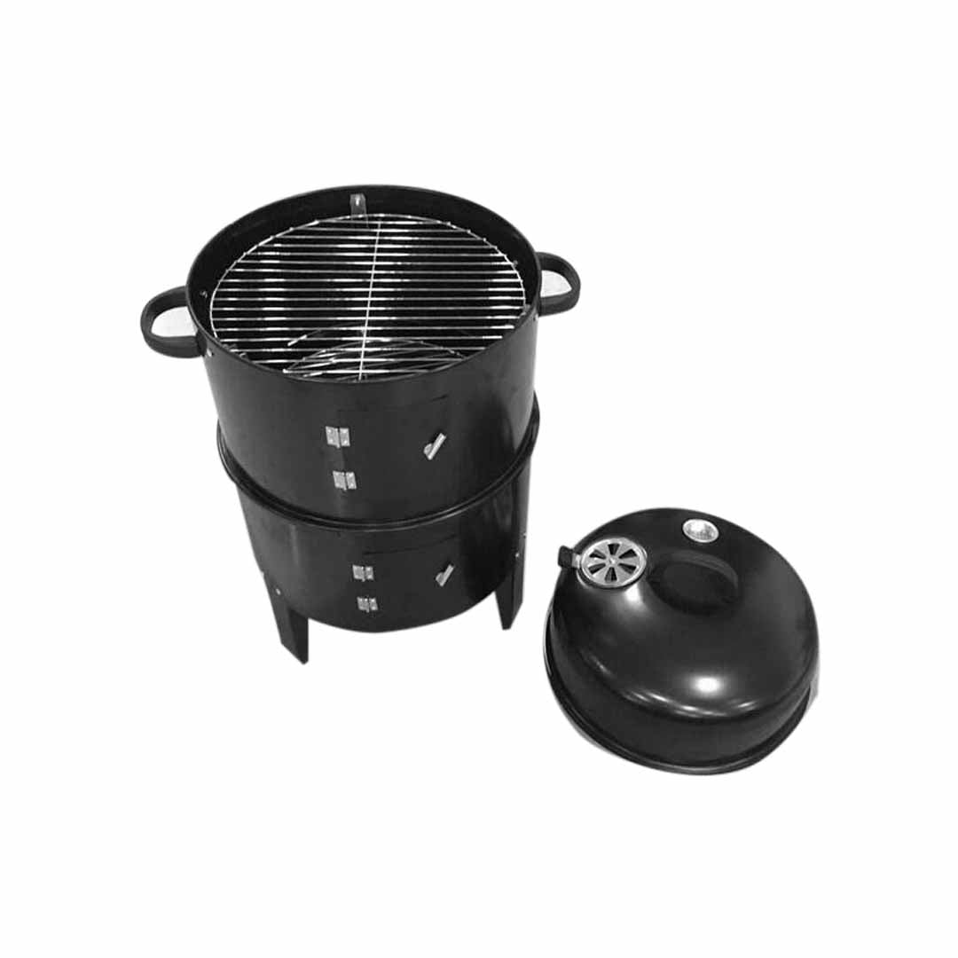 Soga 3 In 1 Barbecue Smoker Outdoor Charcoal Bbq Grill Camping Picnic Fishing