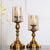 Soga 42cm Gold Nordic Deluxe Candlestick Candle Holder Stand Pillar Glass /Iron