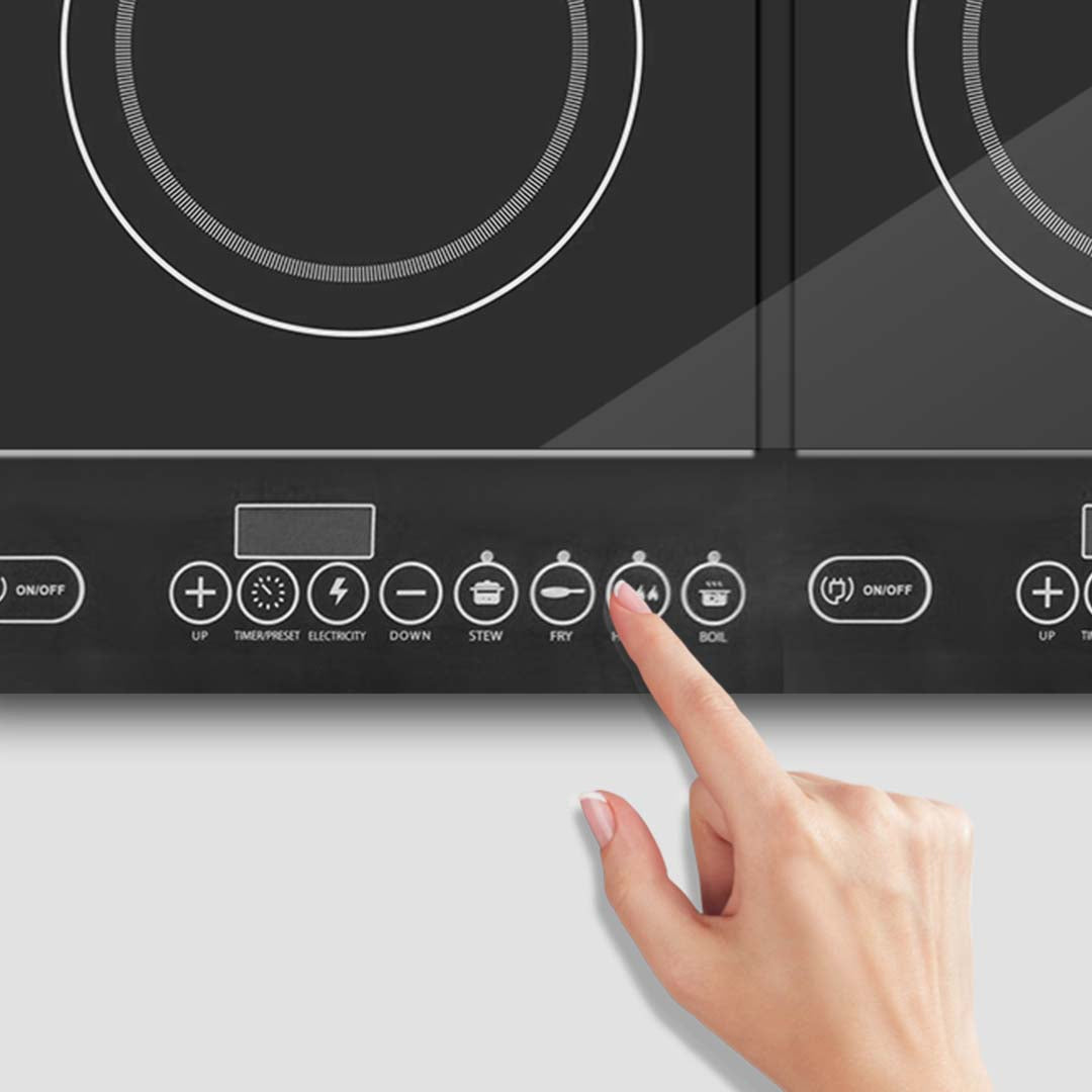 Soga Cooktop Portable Induction Led Electric Double Duo Hot Plate Burners Cooktop Stove