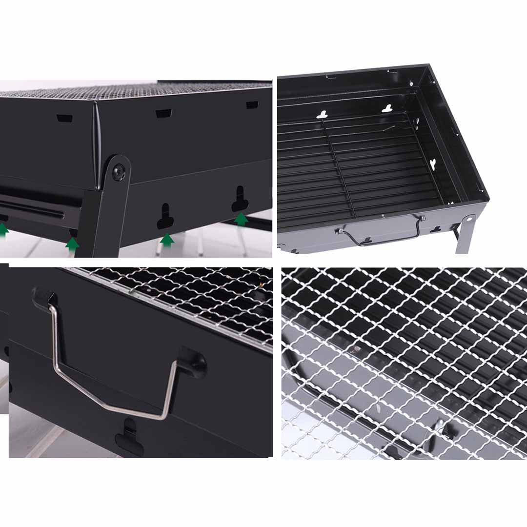 Soga Portable Mini Folding Thick Box Type Charcoal Grill For Outdoor Bbq Camping