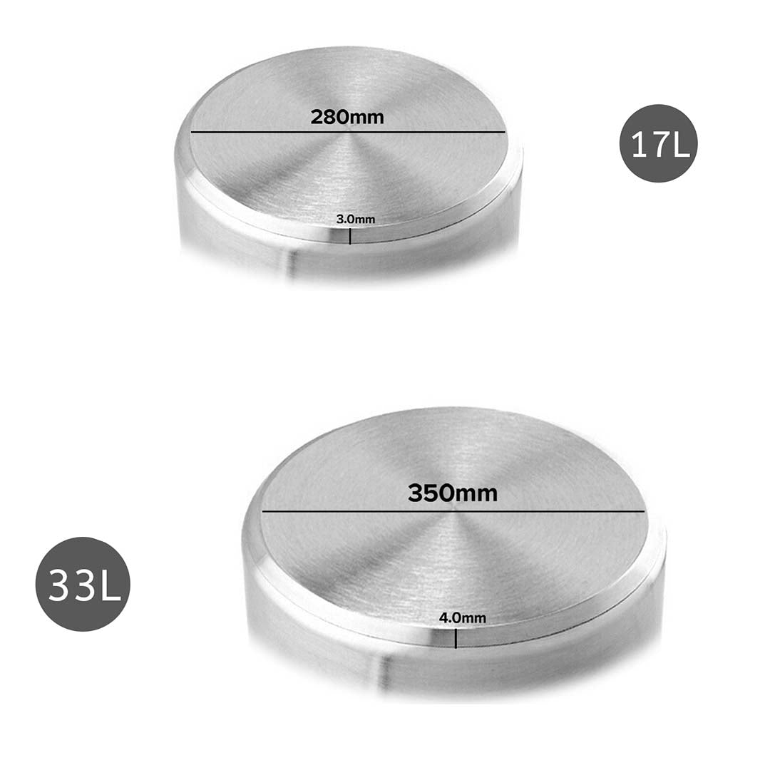 Soga Stock Pot 17 L 33 L Top Grade Thick Stainless Steel Stockpot 18/10