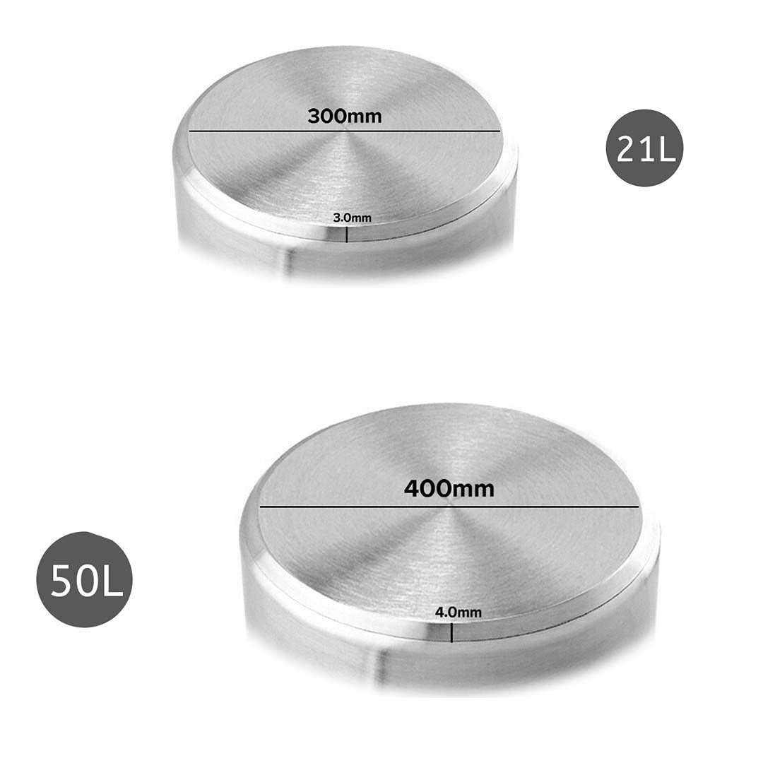 Soga Stock Pot 21 L 50 L Top Grade Thick Stainless Steel Stockpot 18/10