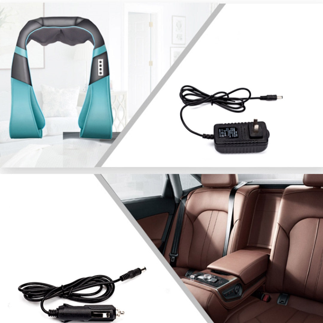 Soga 2 X Electric Kneading Back Neck Shoulder Massage Arm Body Massager Blue/White