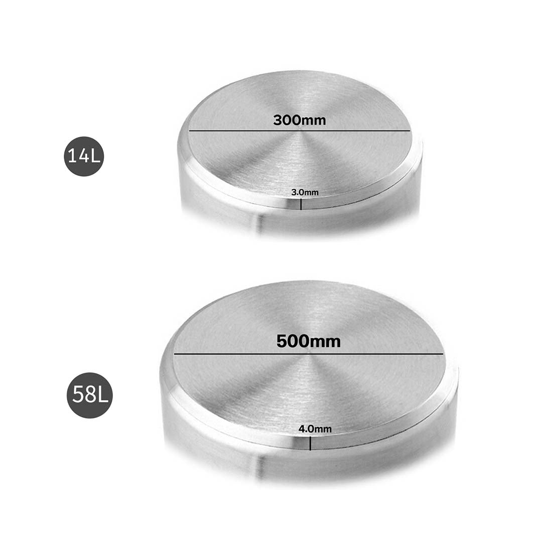 Soga Stock Pot 14 L 58 L Top Grade Thick Stainless Steel Stockpot 18/10