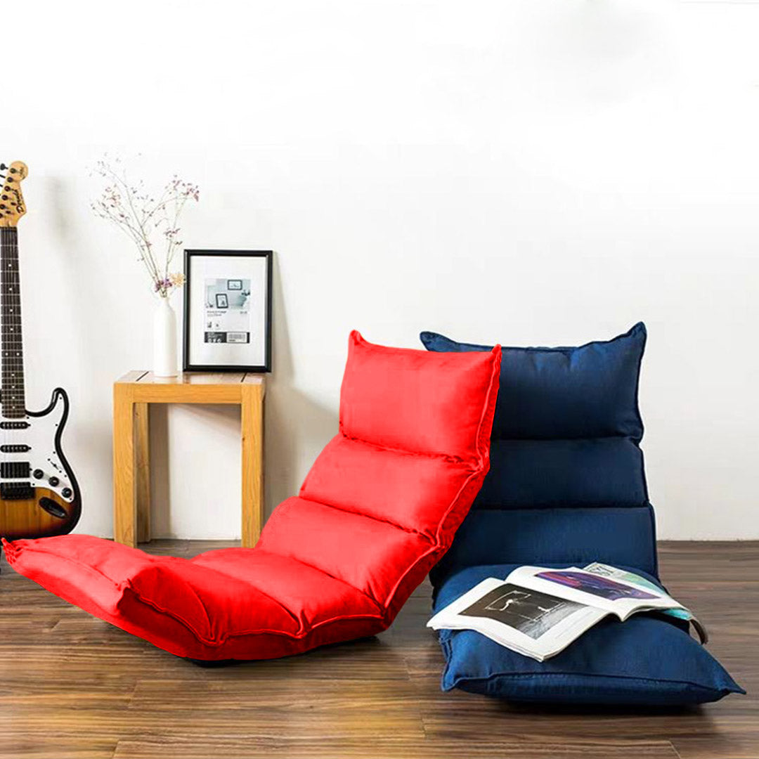 Soga 4 X Foldable Tatami Floor Sofa Bed Meditation Lounge Chair Recliner Lazy Couch Red