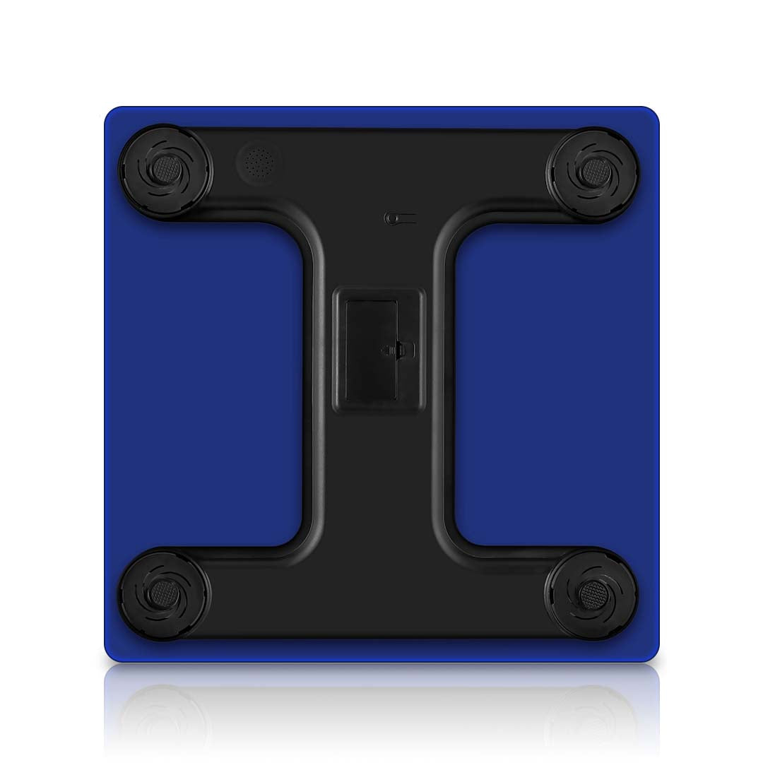 Soga 2 X Glass Lcd Digital Body Fat Scale Bathroom Electronic Gym Water Weighing Scales Blue/White