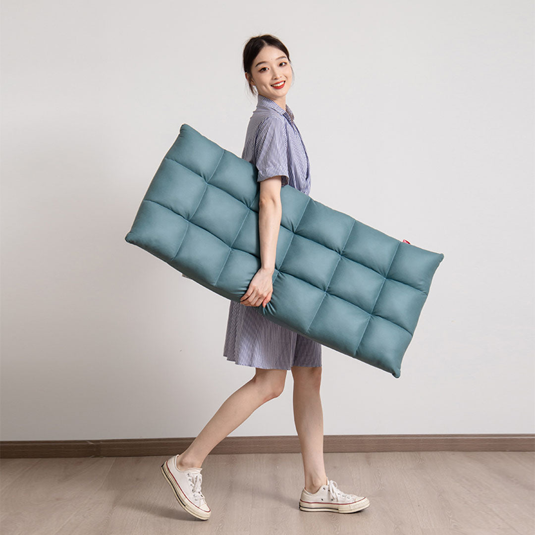 4X Green Lounge Floor Recliner Adjustable Gaming Sofa Bed Foldable Indoor Outdoor Backrest Seat Home Office Decor