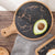 Soga 2 X 30cm Black Circle Wooden Serving Tray Slate Steak Serving Platter Chopping Board Paddle Home Decor