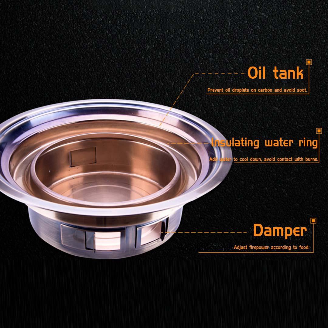 Soga 2 X Bbq Grill Stainless Steel Portable Smokeless Charcoal Grill Home Outdoor Camping