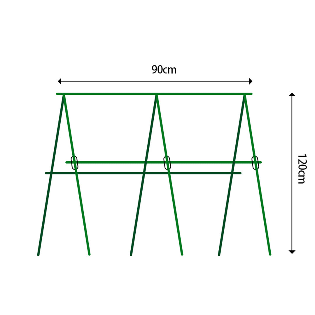 90X120cm Plant Frame Tube Trellis Vegetable Flower Herbs Outdoor Vine Support Adjustable Garden Rack