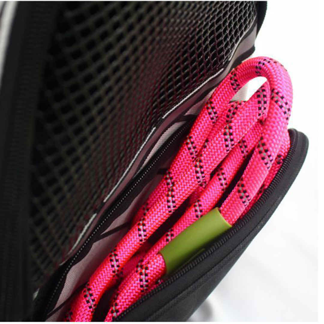 Red Pet Carrier Backpack Breathable Mesh Portable Safety Travel Essentials Outdoor Bag