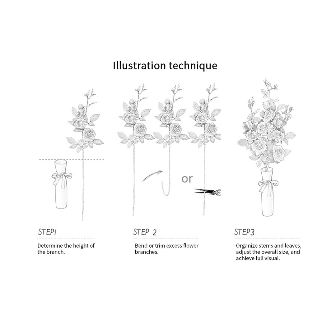 Soga 5pcs Artificial Silk Flower Fake Rose Bouquet Table Decor Purple