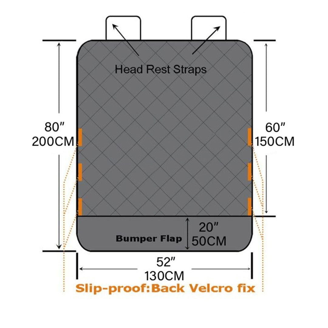 Soga 2 X Premium Car Trunk Pet Mat Boot Cargo Liner Waterproof Seat Cover Protector Hammock Non Slip Pet Travel Essentials