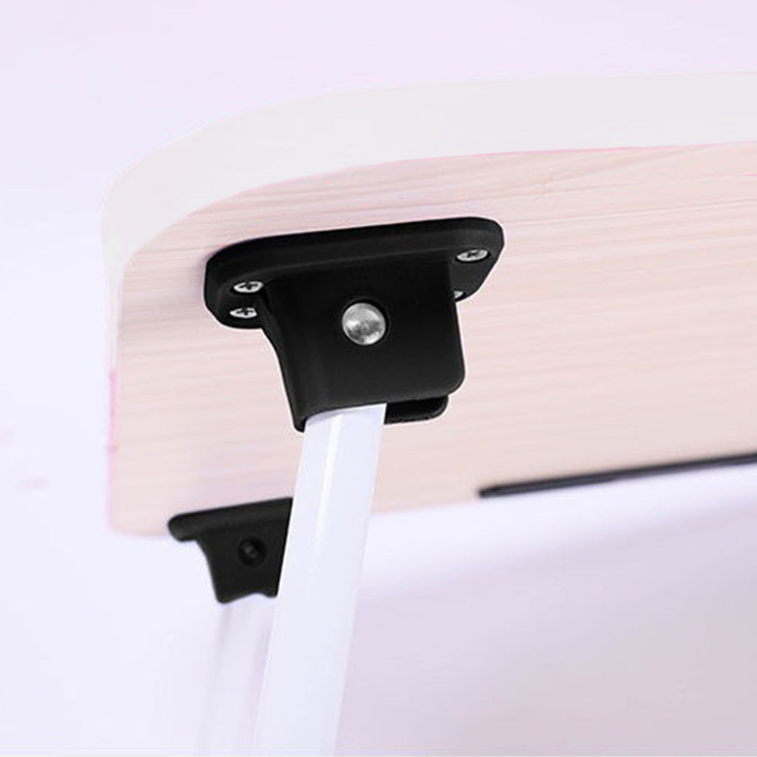 Pink Portable Bed Table Adjustable Foldable Bed Sofa Study Table Laptop Mini Desk Breakfast Tray Home Decor