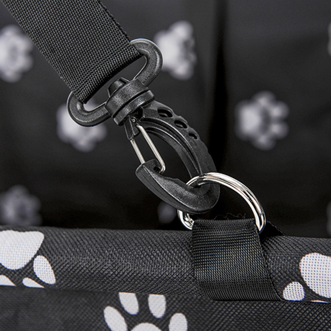 Soga Waterproof Pet Booster Car Seat Breathable Mesh Safety Travel Portable Dog Carrier Bag Black