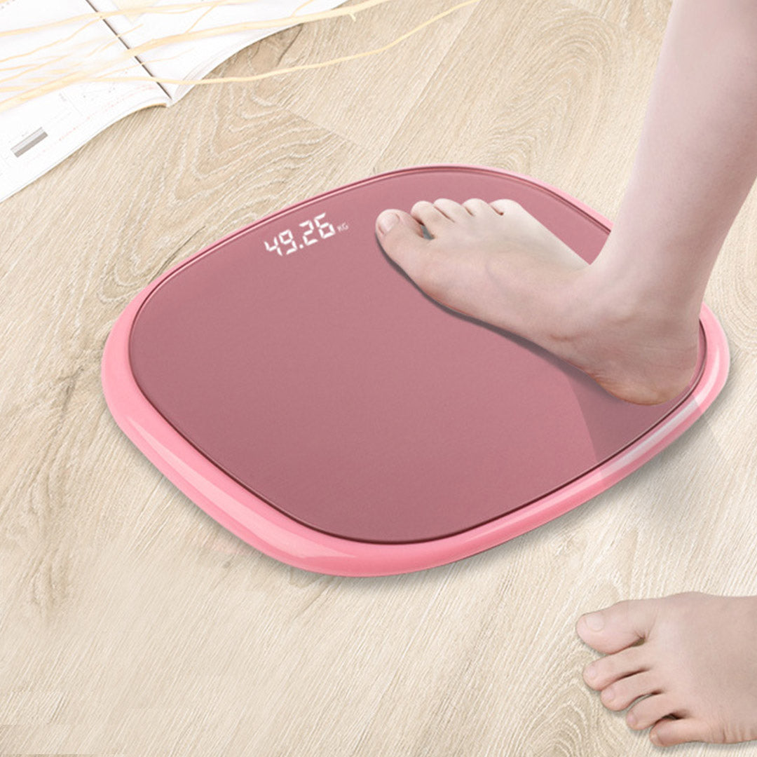 Soga 180kg Digital Lcd Fitness Electronic Bathroom Body Weighing Scale Old Rose