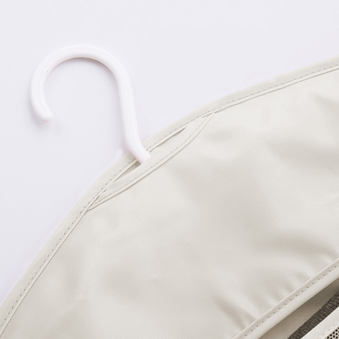 2X White Double Sided Hanging Storage Bag Underwear Bra Socks Mesh Pocket Hanger Home Organiser