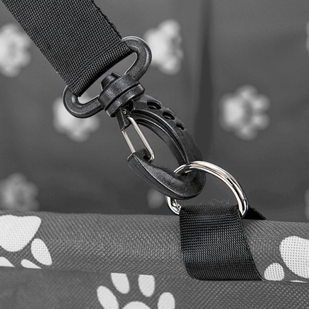Soga Waterproof Pet Booster Car Seat Breathable Mesh Safety Travel Portable Dog Carrier Bag Grey