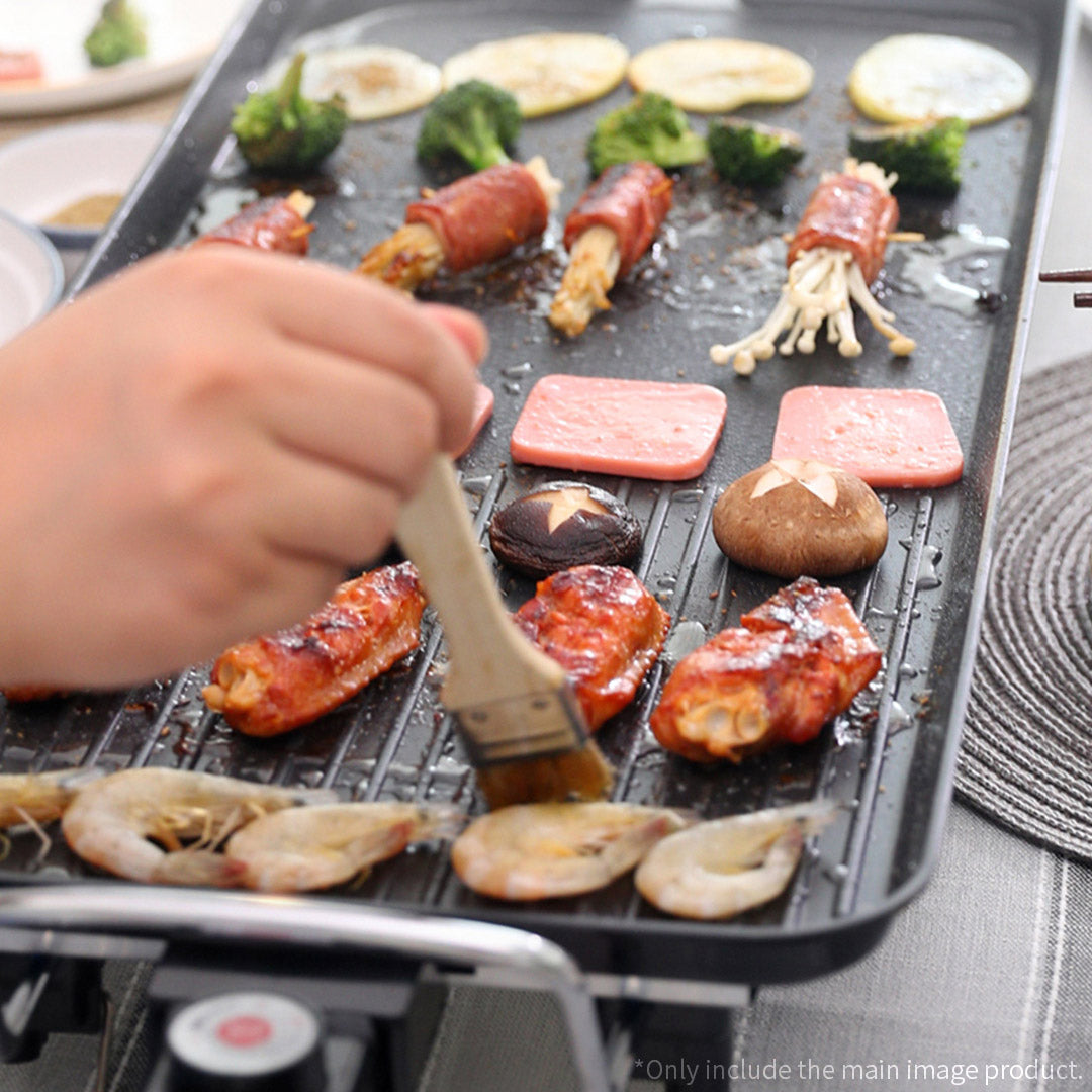 Soga 48cm 68cm Electric Bbq Grill Teppanyaki Tough Non Stick Surface Hot Plate Kitchen Bundle