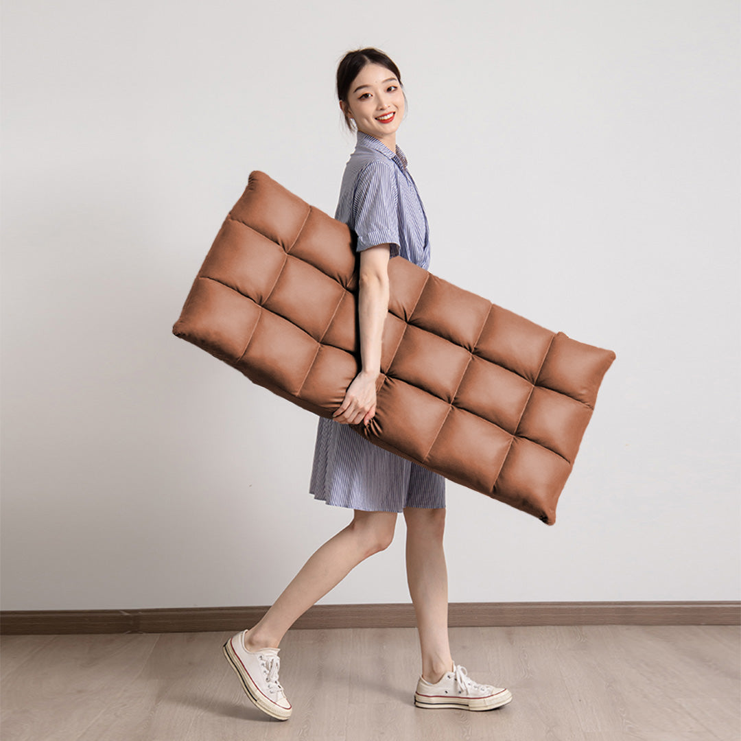 4X Coffee Lounge Floor Recliner Adjustable Gaming Sofa Bed Foldable Indoor Outdoor Backrest Seat Home Office Decor