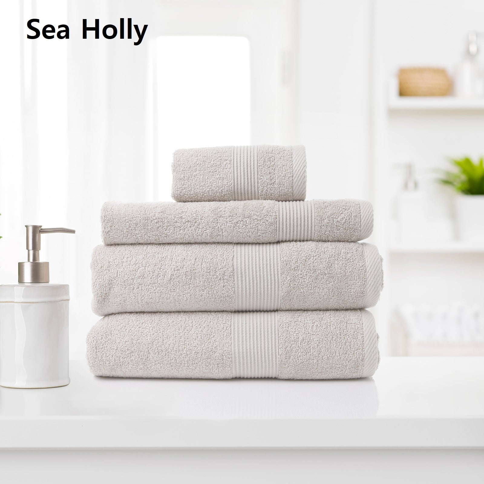Royal Comfort Cotton Bamboo Towel 4pc Set - Seaholly