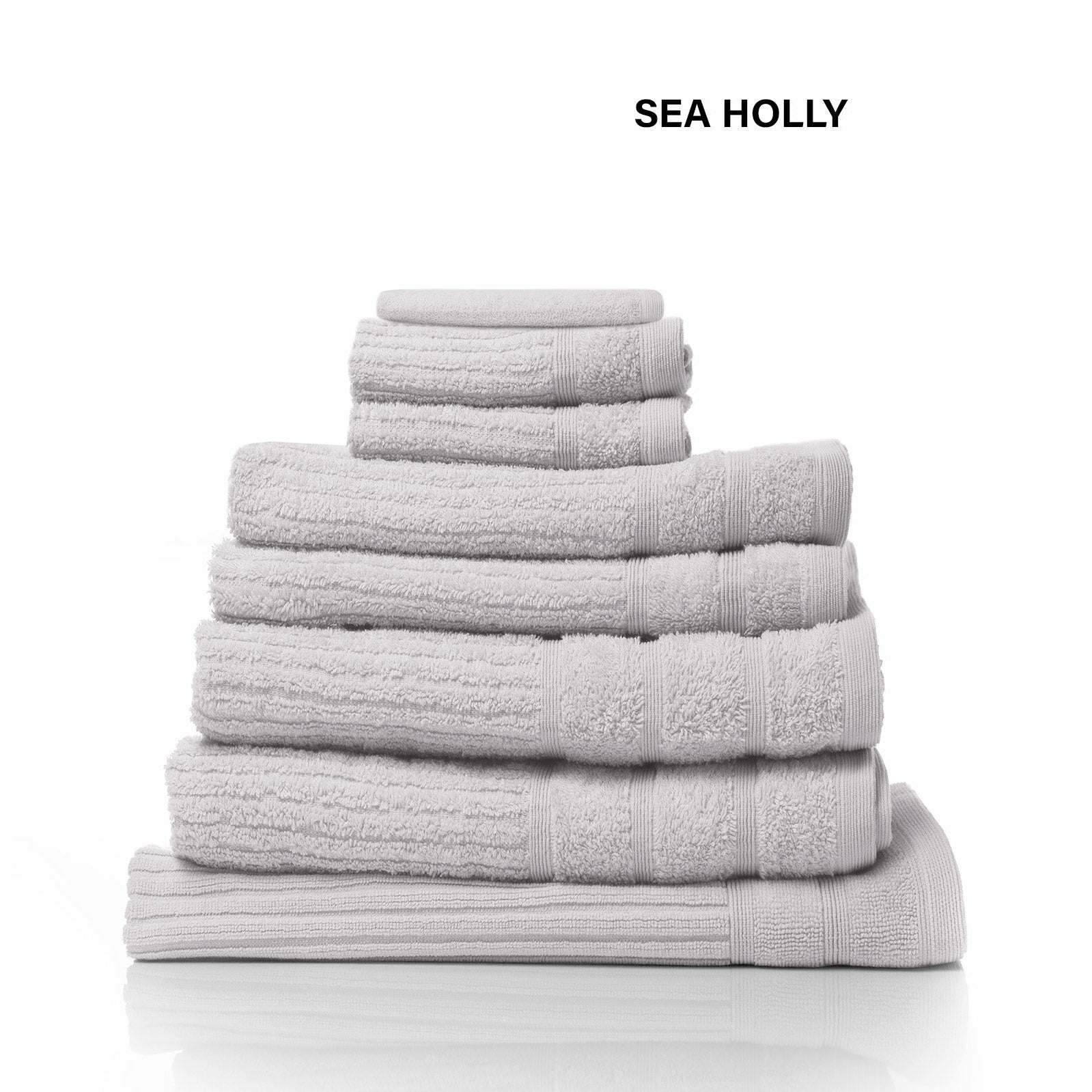 Royal Comfort Eden Egyptian Cotton 600 GSM 8 Piece Towel Pack Sea Holly