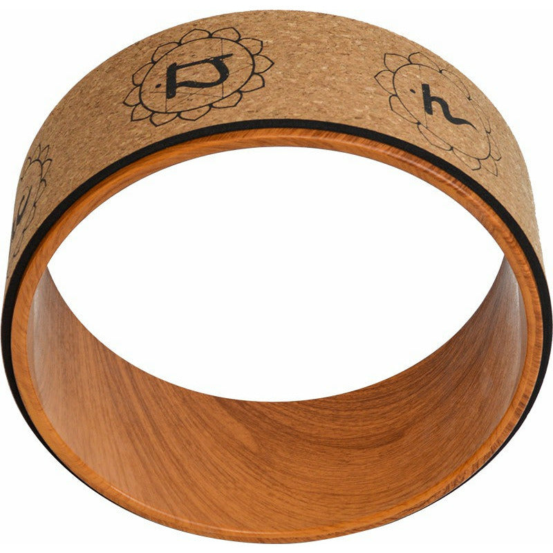 Yoga Pilates Wheel Cork Circle Prop Back Chest Hips Abdomen Stretch Roller