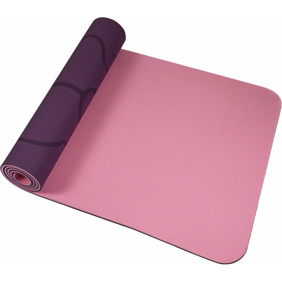 8mm TPE Yoga Mat Exercise Fitness Gym Pilates Non Slip Dual Layer