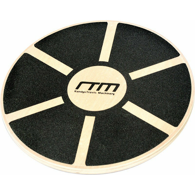 Heavy Duty 15.5" Wooden Balance Board with Non-Slip Pad Fitness