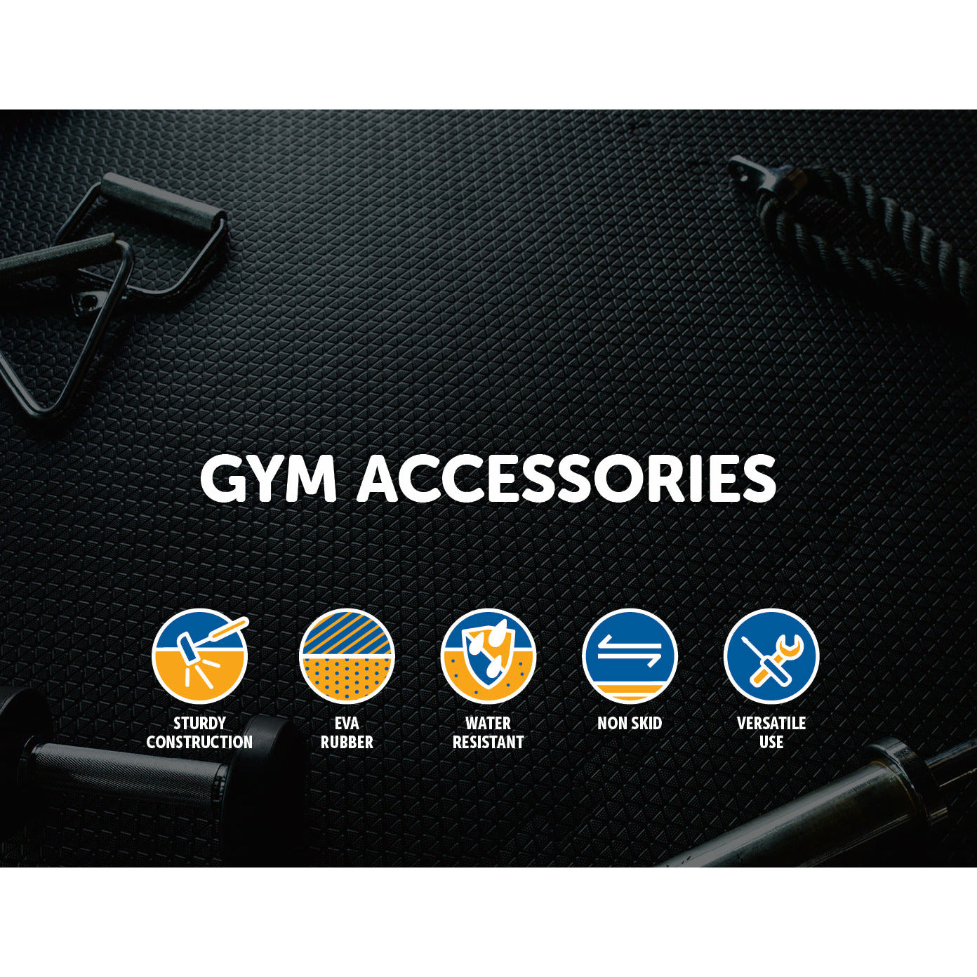 4 Tiles EVA Fitness Home Gym Interlocking Floor Puzzle Mat