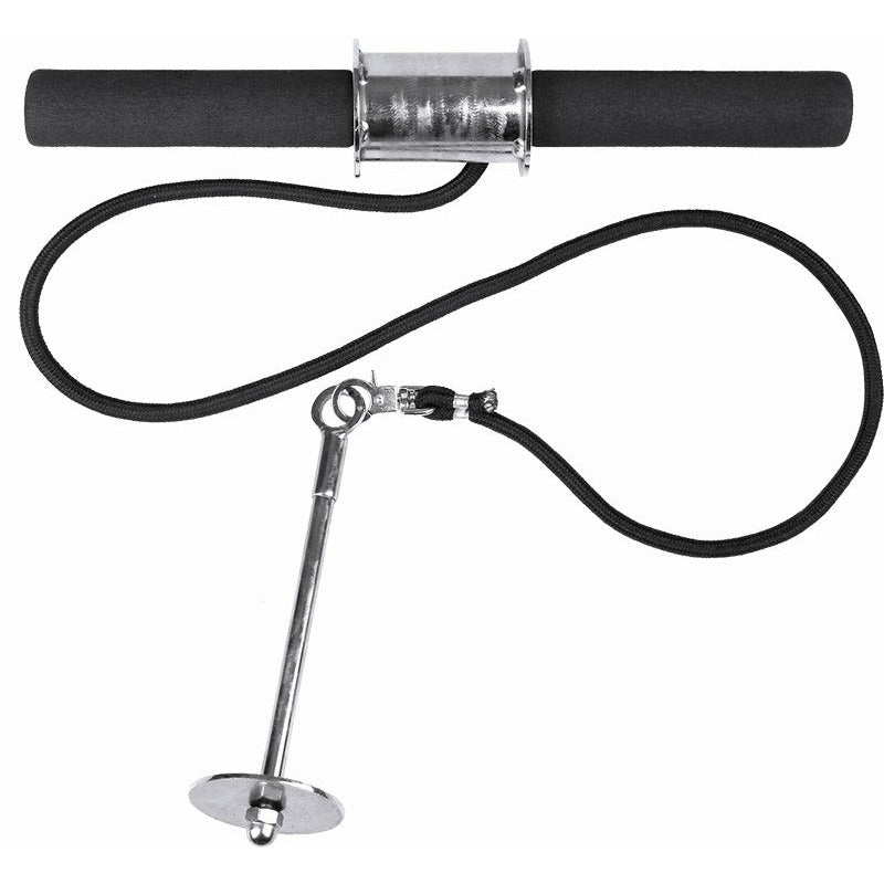 Forearm Wrist Grip Strength Roller Exercise Bar Home Gym Training