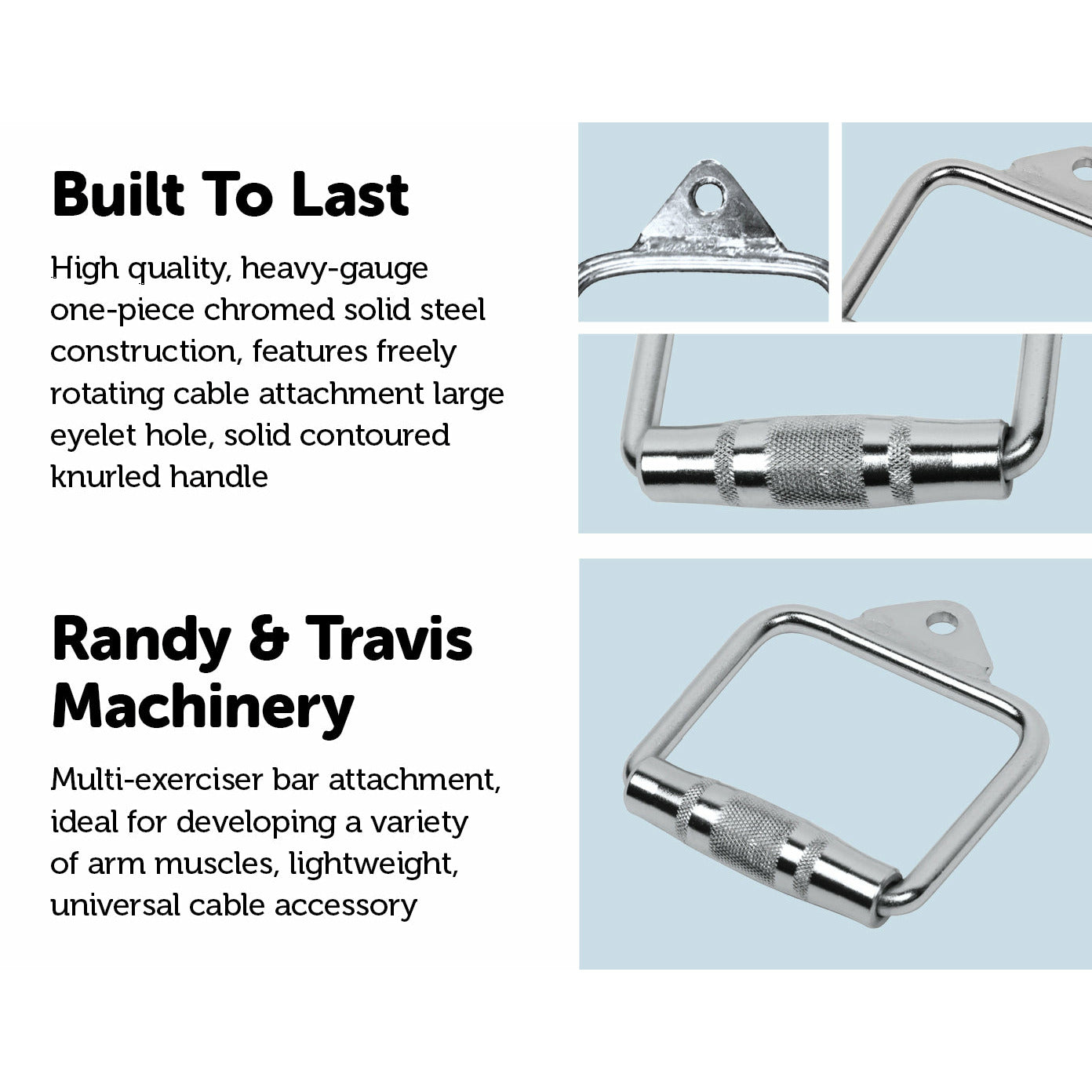 Single Stirrup Handle Cable Attachment