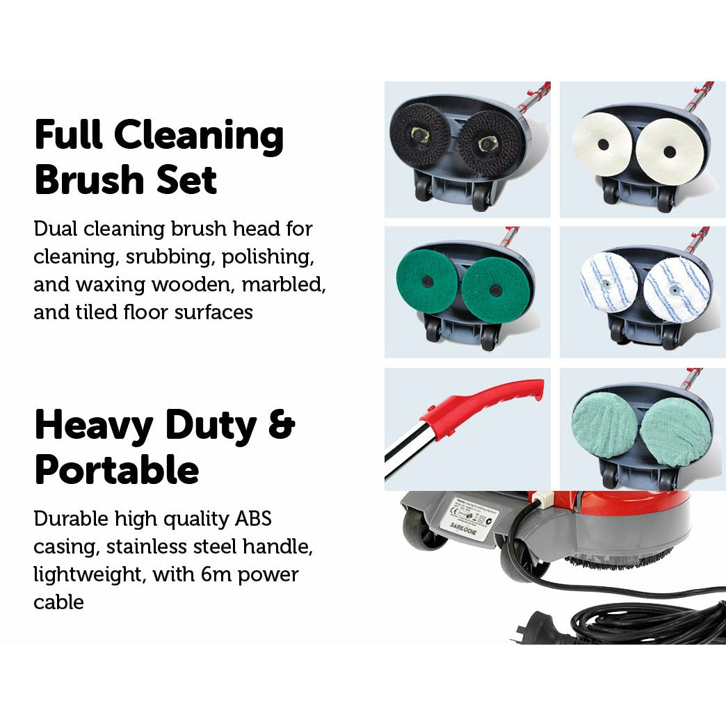 Electric Floor Polisher Timber Hard Tile Waxer Cleaner Buffer