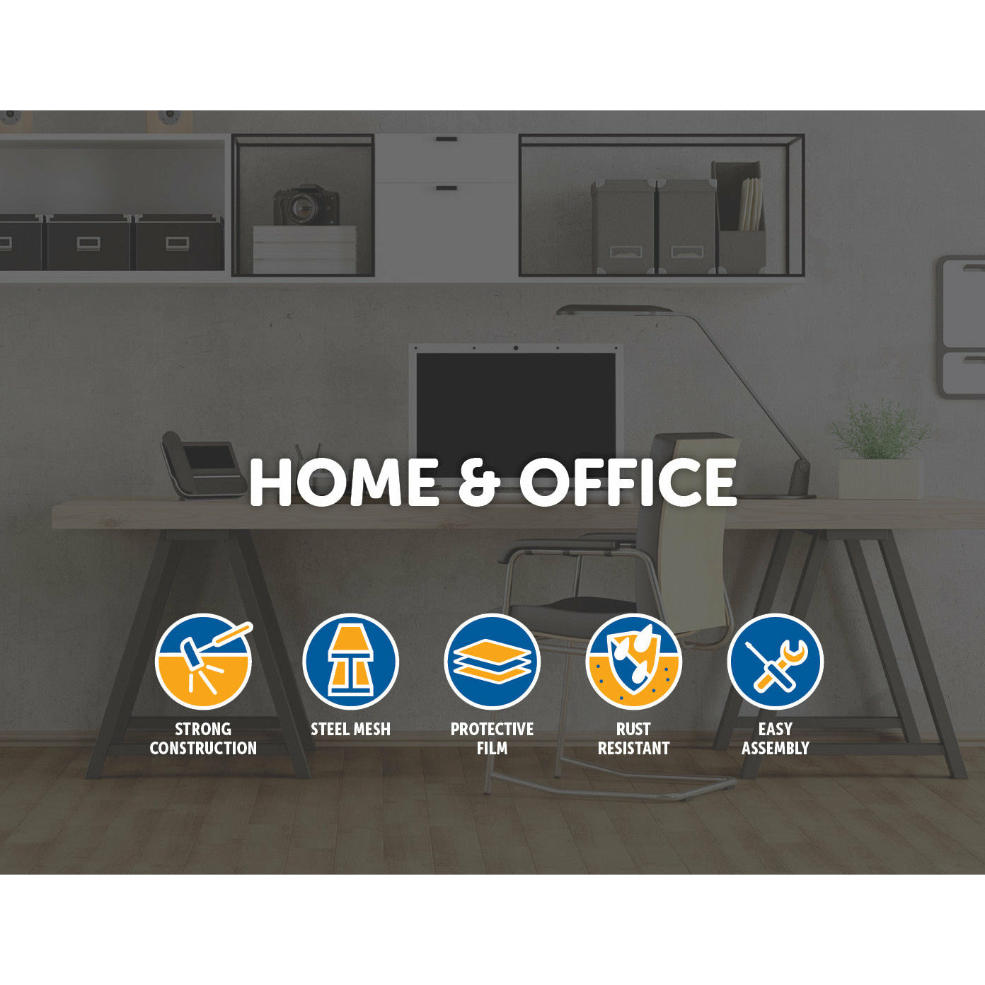 Wall Mount 6 Pocket Hanging File Sorter Organizer Folder Holder Rack Storage