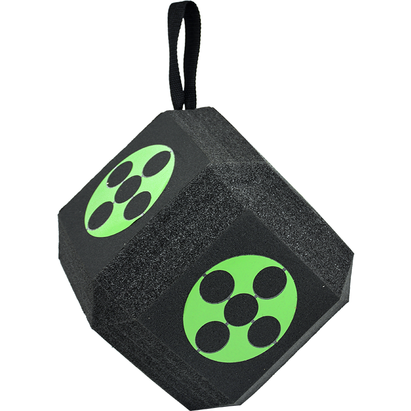 Archery 3D Dice Target Cube Reusable 18 Sides 23CM Self Healing XPE Foam Target